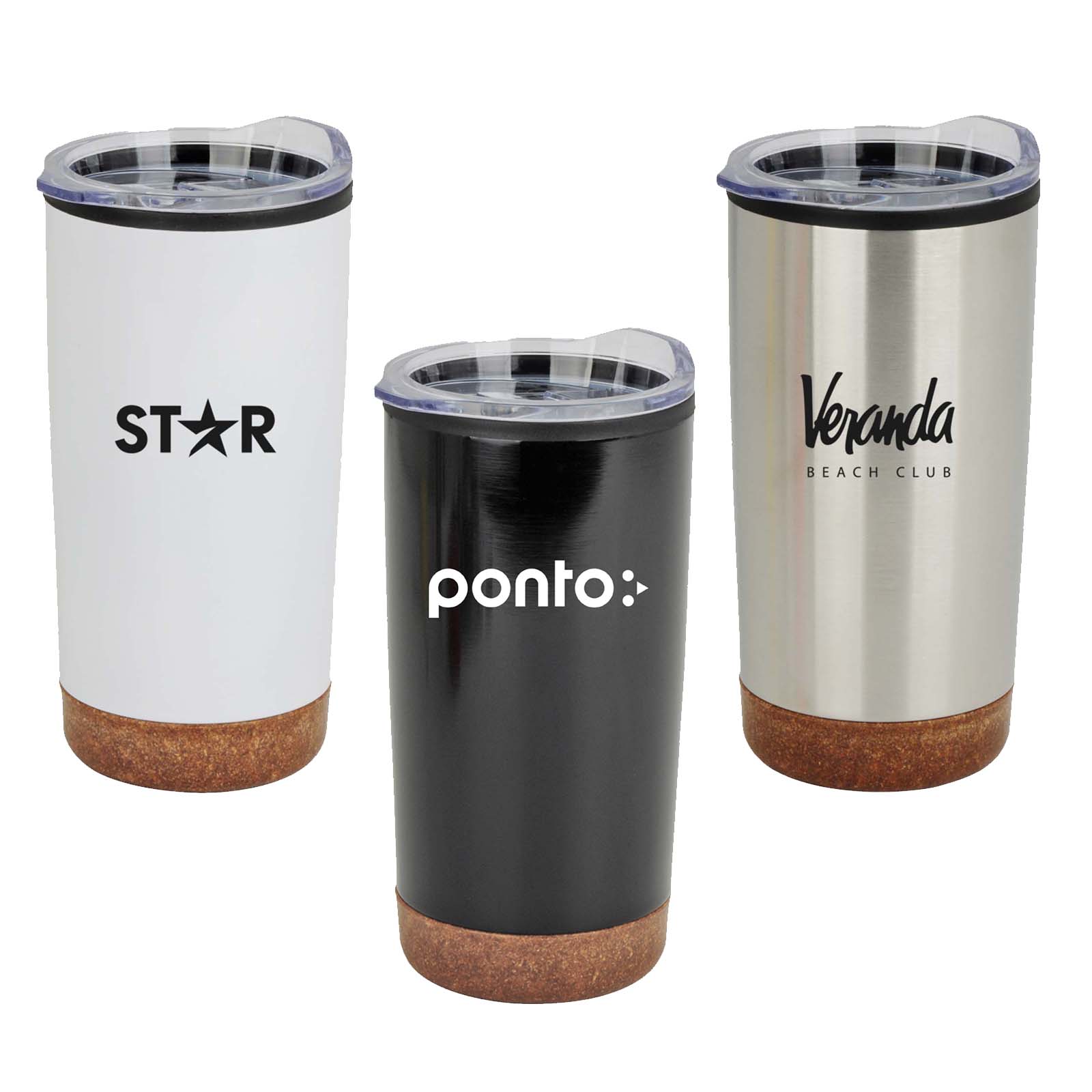 20 oz. Stainless Steel PP Cork Base Tumbler