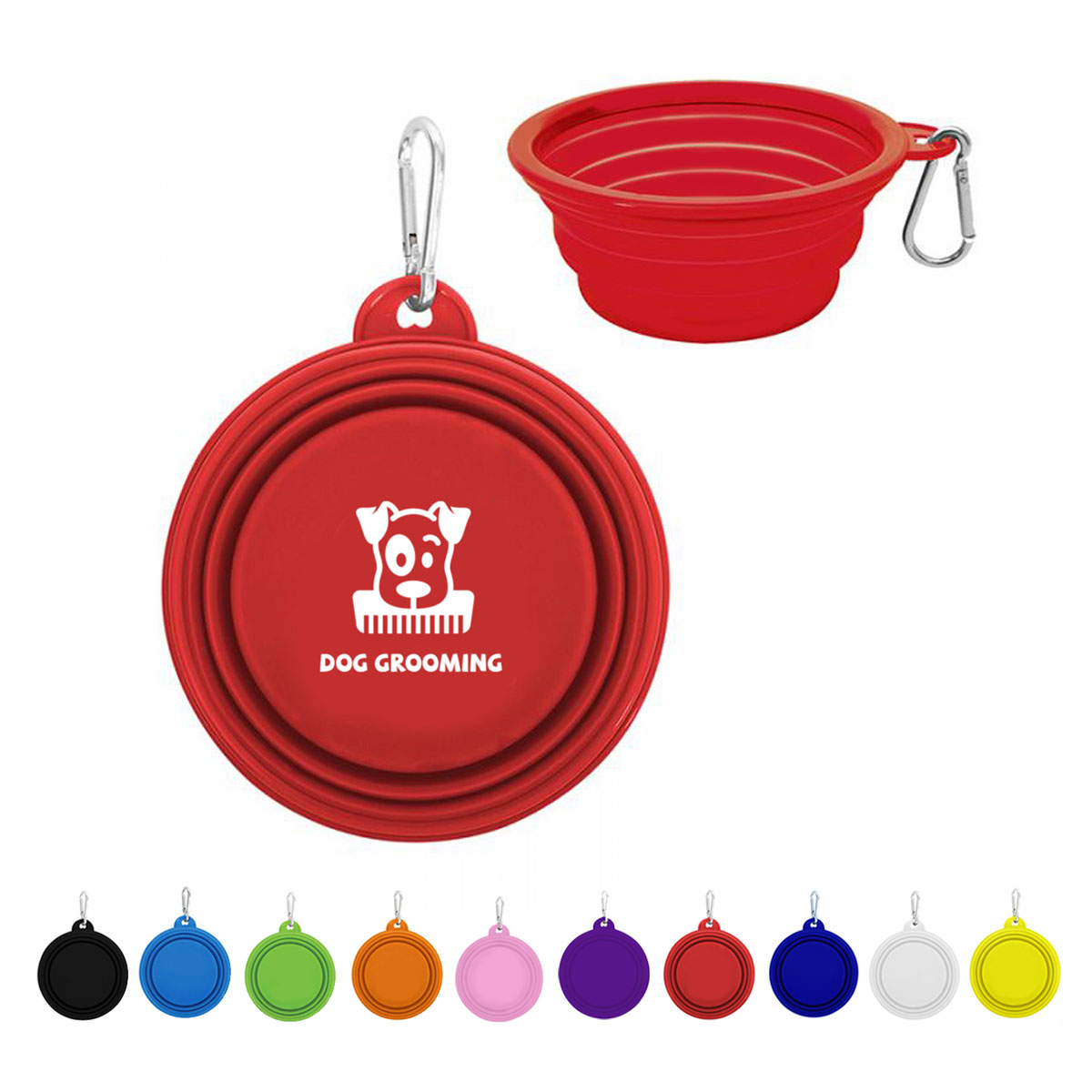 Collapsible Pet Bowl with Carabiner