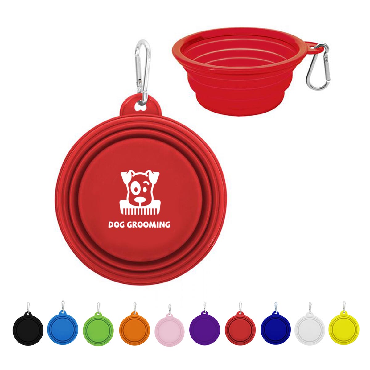 Collapsible Pet Bowl with Carabiner