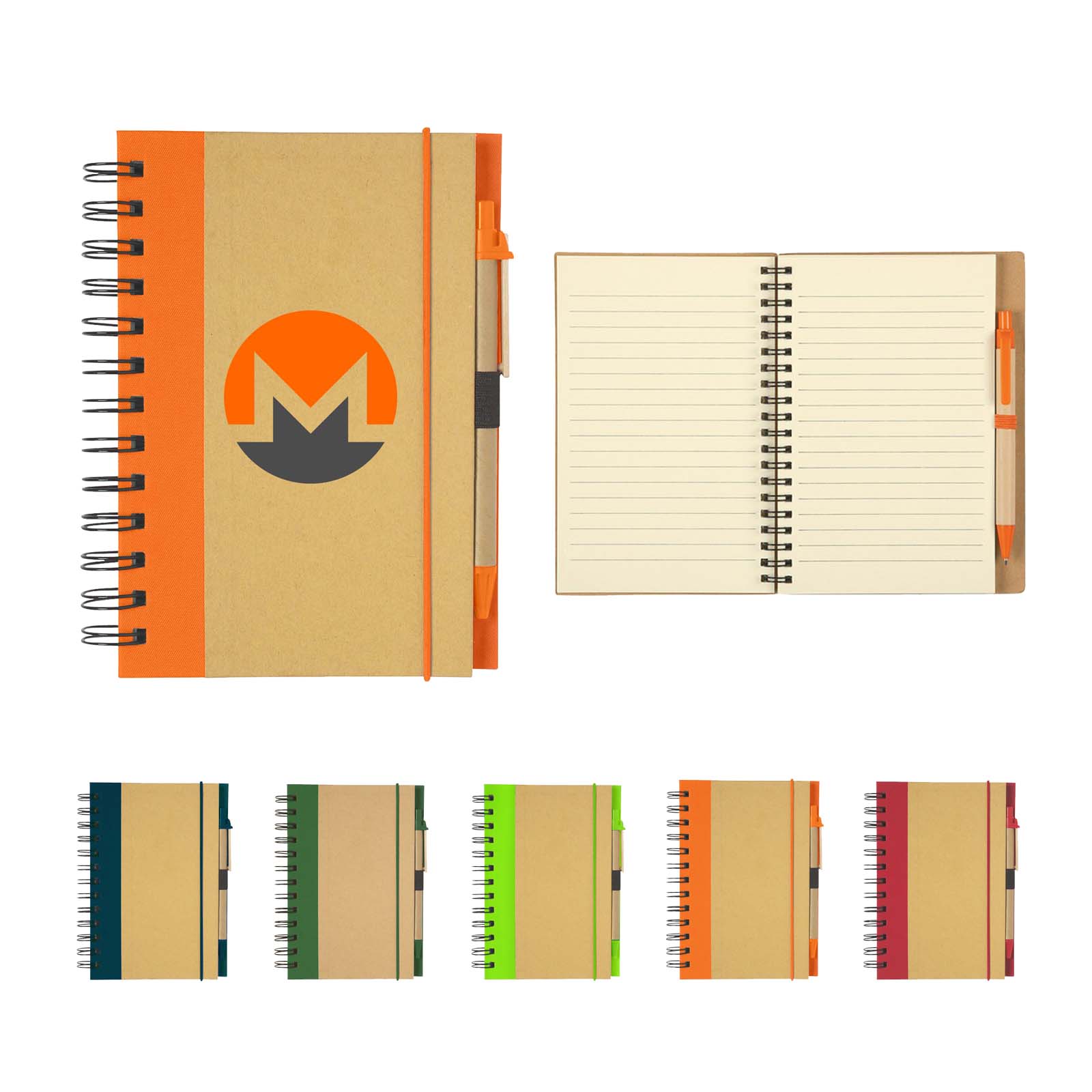 Eco-Inspired Hardcover Notebook and pen