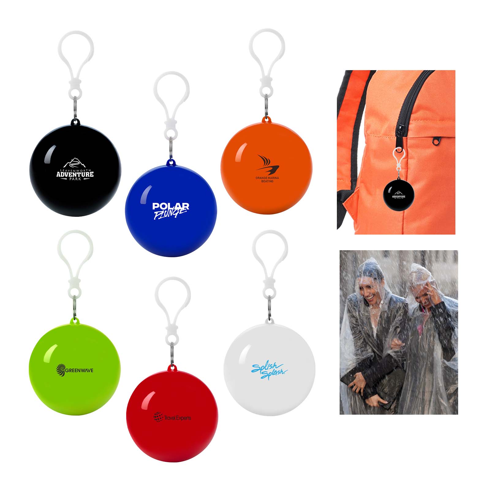 Poncho Ball Key Chain